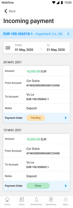 Why can I not be able to choose some period of time when I want to search for my transaction?