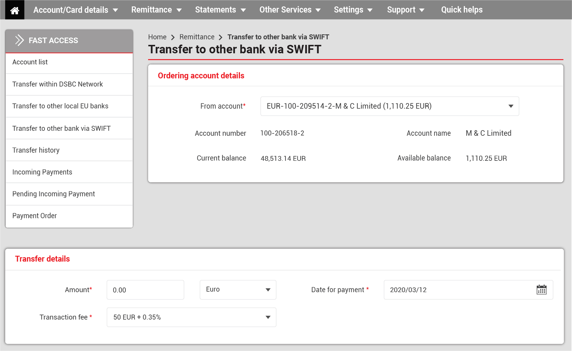 bitstamp swift transfer